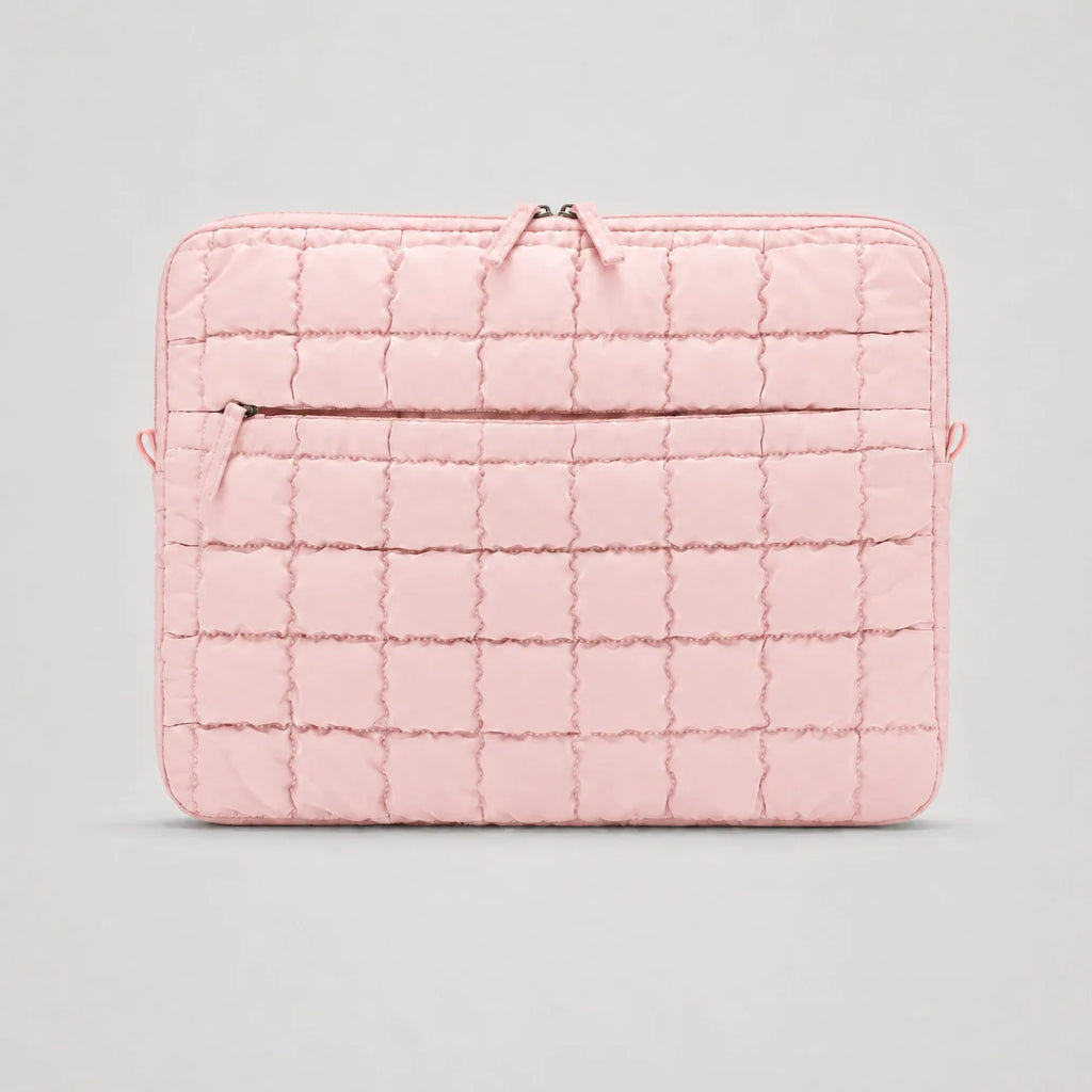 14 Inch Laptop Sleeve Protective Shockproof Large Capacity Quilted Laptop Case with Pocket for Office Travel School Wholesale