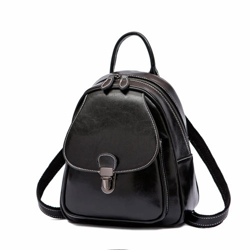 2019 Hot-selling Custom Cowhide Leather Laptop Classical Vintage Backpack