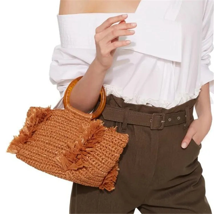 2019 New Style Summer Raffia Straw Handbag Shoulder Bag