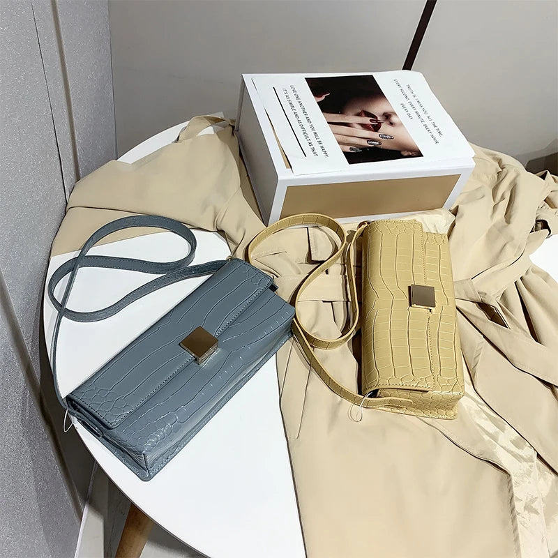 2021 Latest Simple Shoulder Crossbody Bags for Women Soft PU Leather Designer Ladies Hand Bags