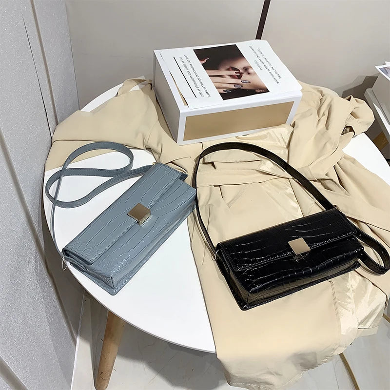 2021 Latest Simple Shoulder Crossbody Bags for Women Soft PU Leather Designer Ladies Hand Bags
