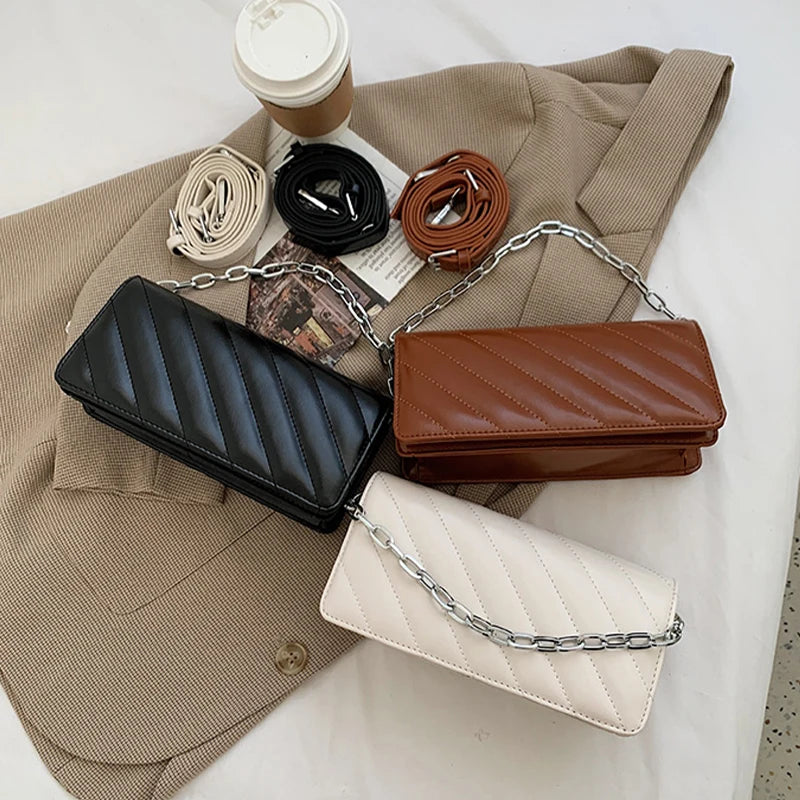 2021 Spring Supplier Trendy Women Fashion Ladies Bag Chain Purse Handbags