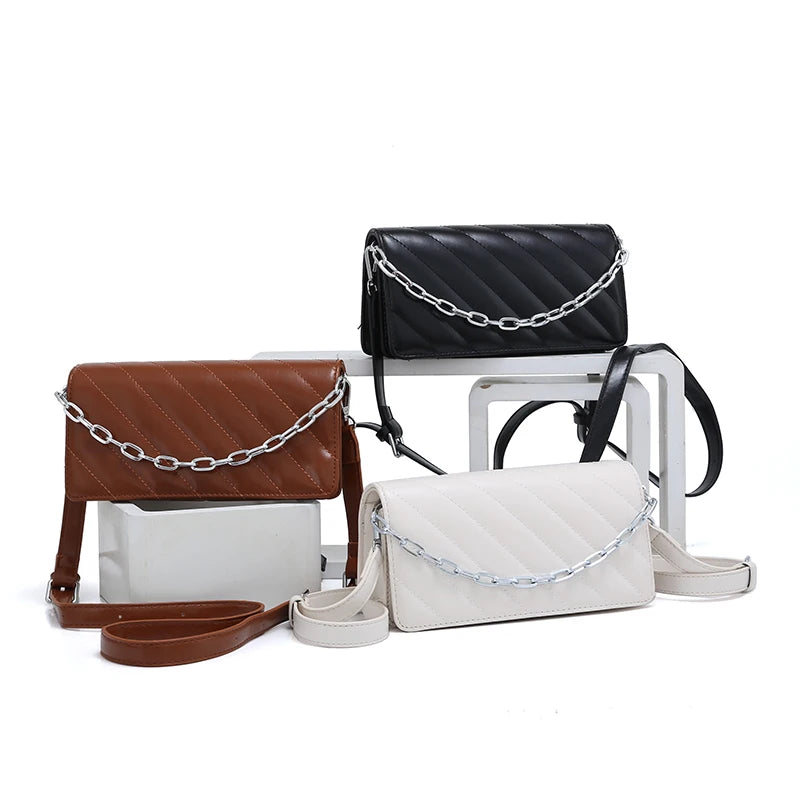 2021 Spring Supplier Trendy Women Fashion Ladies Bag Chain Purse Handbags