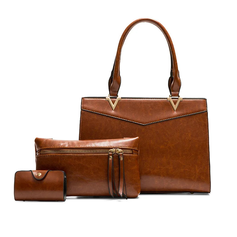 2022 Fashion Handbags for Women 3 in 1 Set Bag Patent Handbags Set