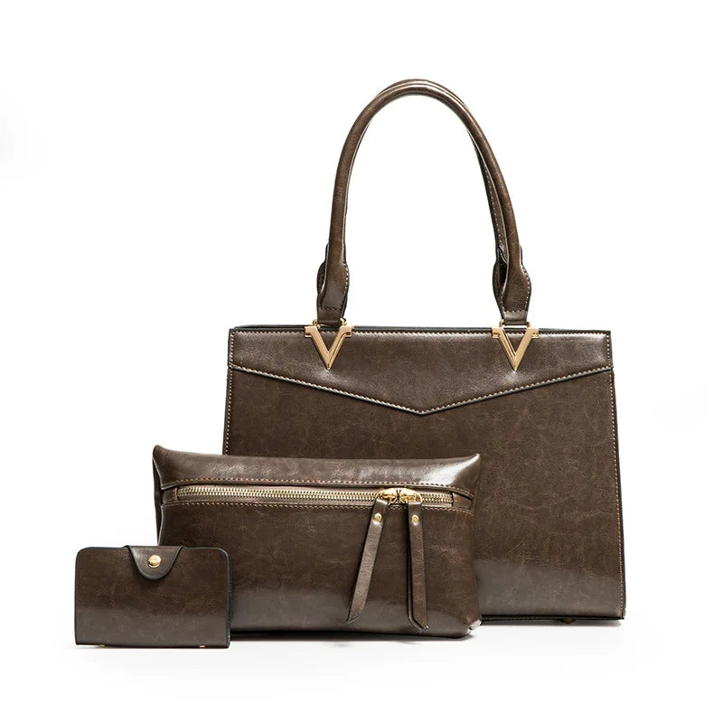 2022 Fashion Handbags for Women 3 in 1 Set Bag Patent Handbags Set