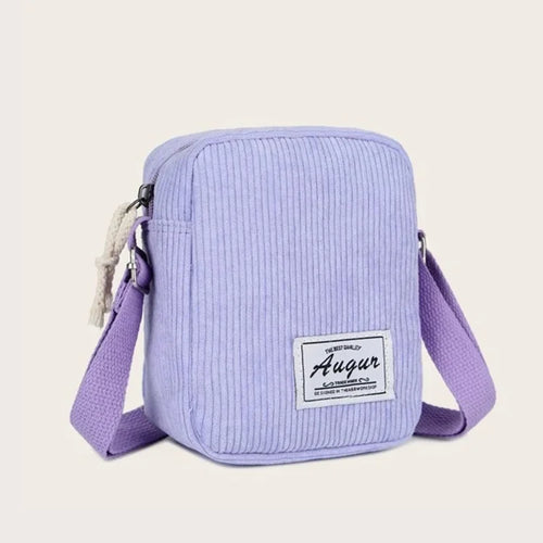 2022 New Custom Personal Logo Lady Mini Lavender Corduroy Single Shoulder Bag