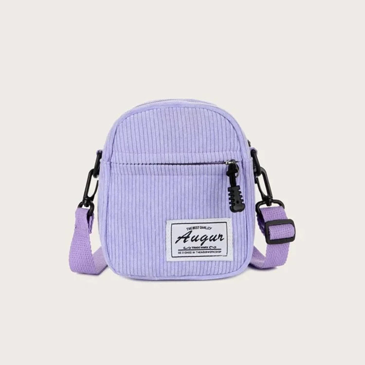 2022 New Custom Personal Logo Lady Mini Lavender Corduroy Single Shoulder Bag