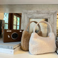 2022 Wholesale Teddy Velvet One Shoulder Handbag Faux Lambs Wool Small Tote Bag