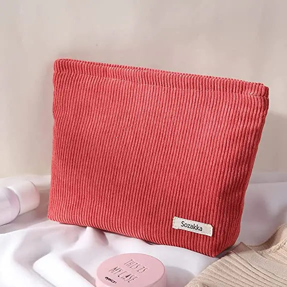 2023 Customisable Beauty Trending Products New Arrivals Womens Custom logo Large Cosmetic Makeup Bag Pouch Mini