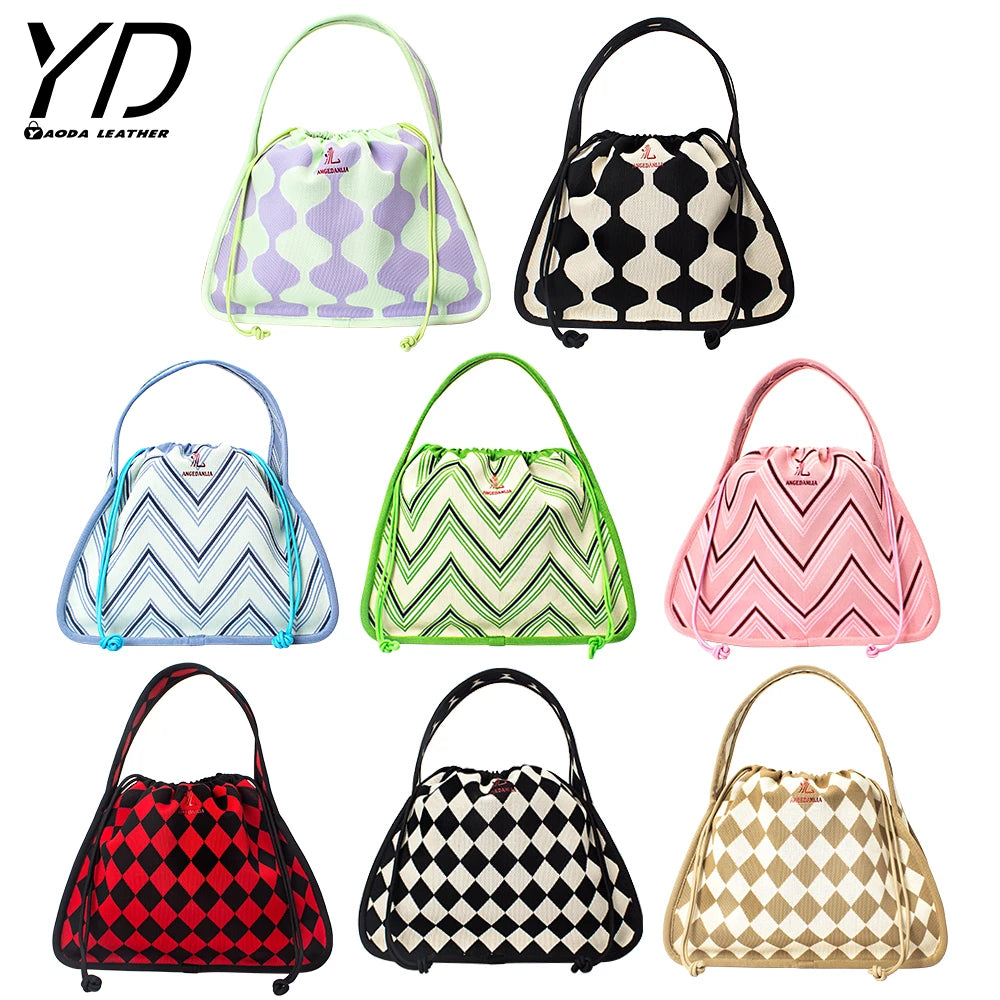 2023 Customize Women Handmade Crochet Handbags Mini Bag Knit