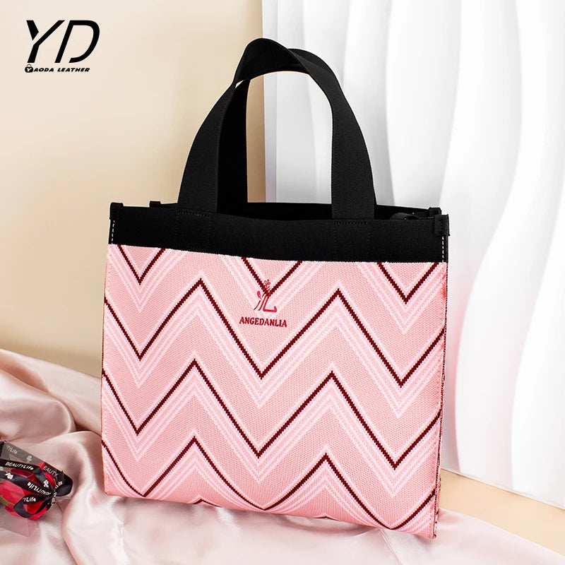 2023 Hot Sale Crochet Bag Portable Knitted Woven Tote Bags for Women