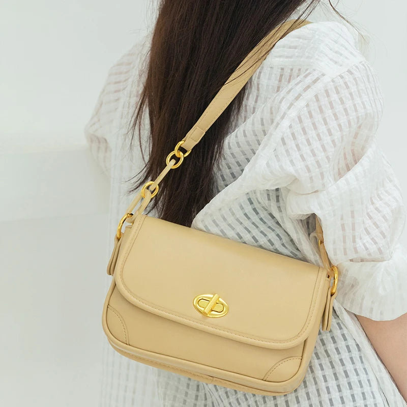 2023 New Chain Splicing Candy Color Women's Crossbody Underarm Bag