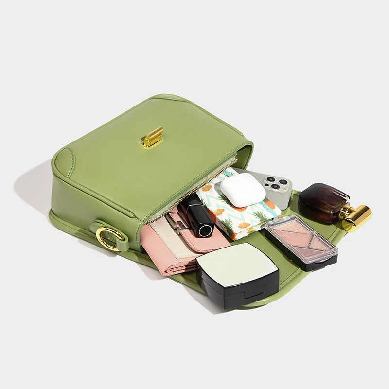 2023 New Chain Splicing Candy Color Women's Crossbody Underarm Bag