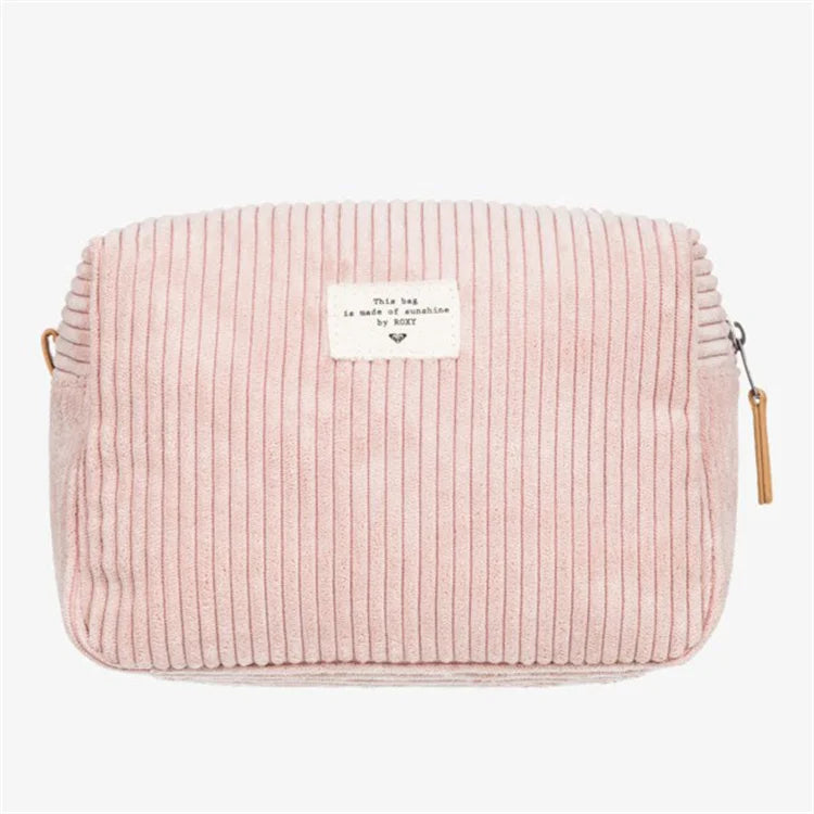 2023 New Design High Quality Corduroy Cosmetic Bag Travel Clutch Bag