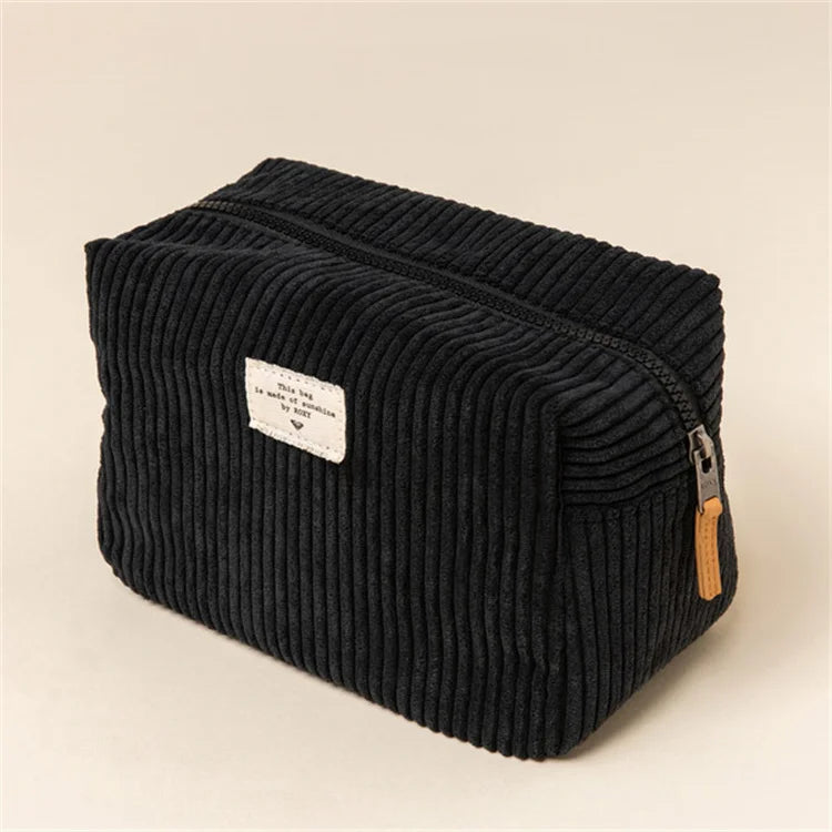 2023 New Design High Quality Corduroy Cosmetic Bag Travel Clutch Bag