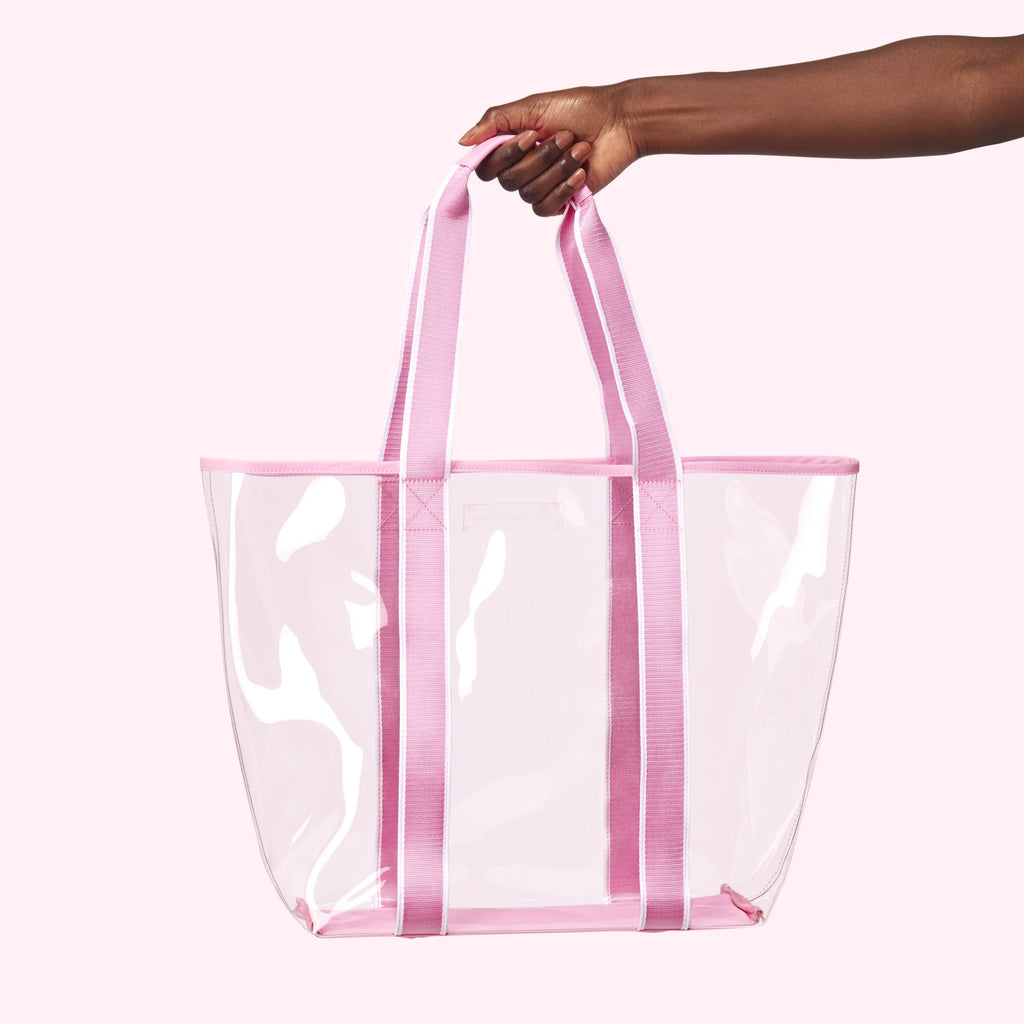2023 Plastic clear Pvc Tote Bags Large Pvc Tote Bag pink clear Tote Beach Bag