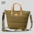 2024 High Quality Add Custom logo Puffer Shoulder Bag Shopping Travel Handbag Crossbody Cloud Puffer Women Quilted Tote Bag