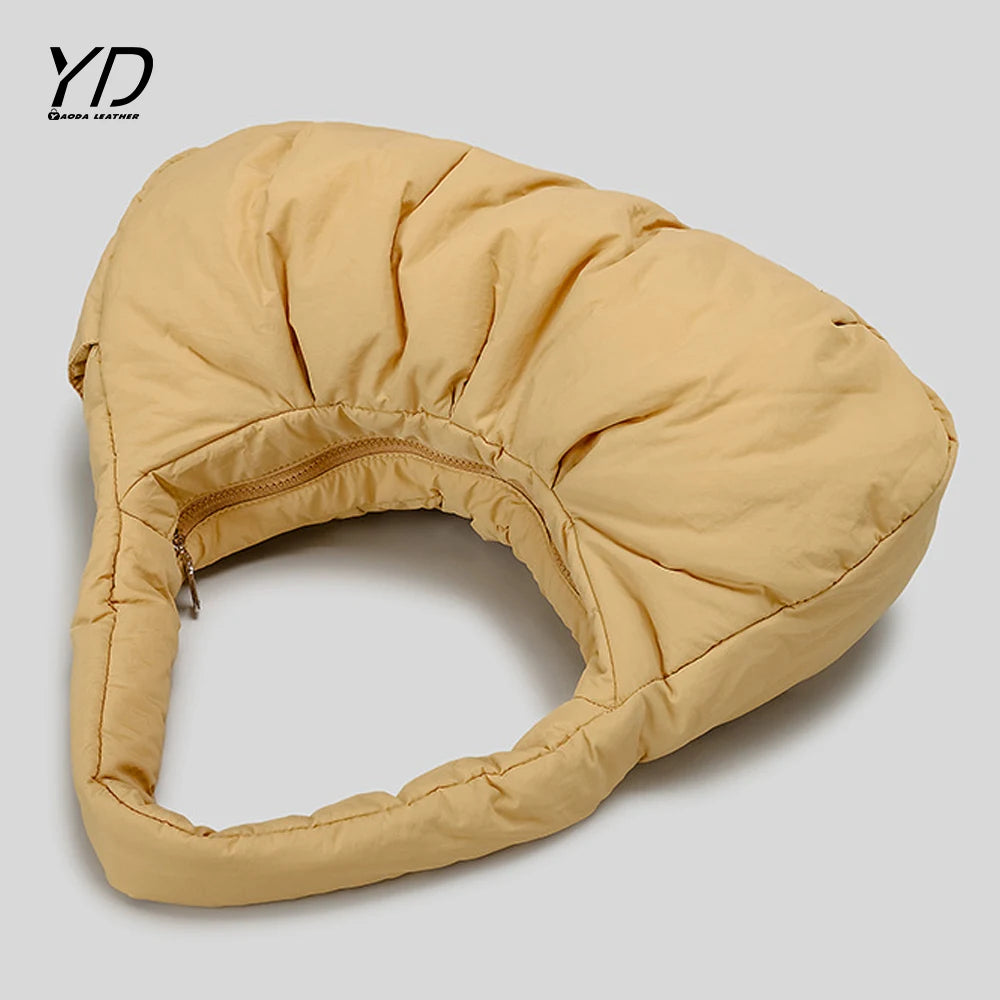 2024 New Puffy Handbag Puffer Cloud Shoulder Bag Tote Bag Women Quilted Puffer Bag Custom Logo