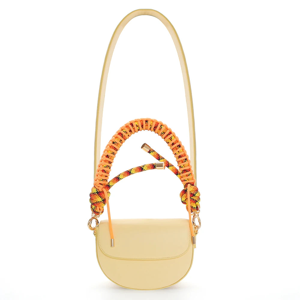 2025 Customized Retro High Quality Women's Shoulder Bag Fashion Saddle Bag with Different Bag Strap