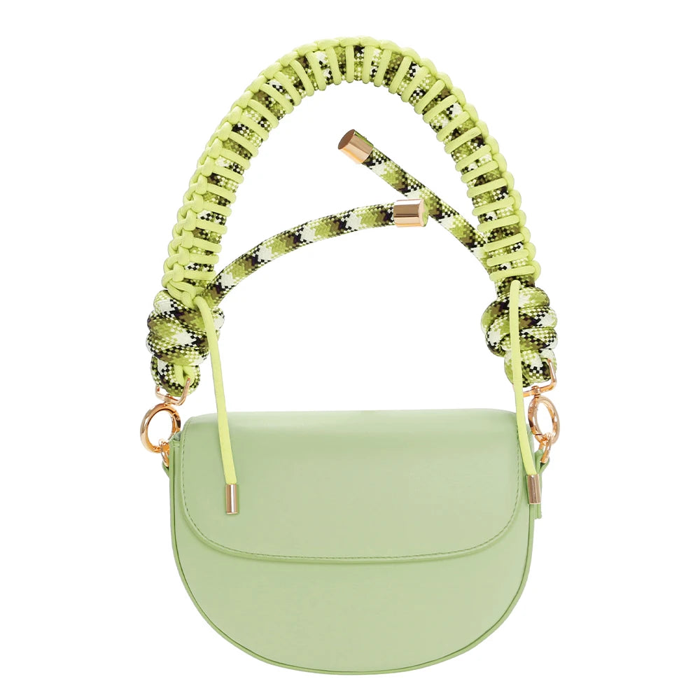 2025 Customized Retro High Quality Women's Shoulder Bag Fashion Saddle Bag with Different Bag Strap