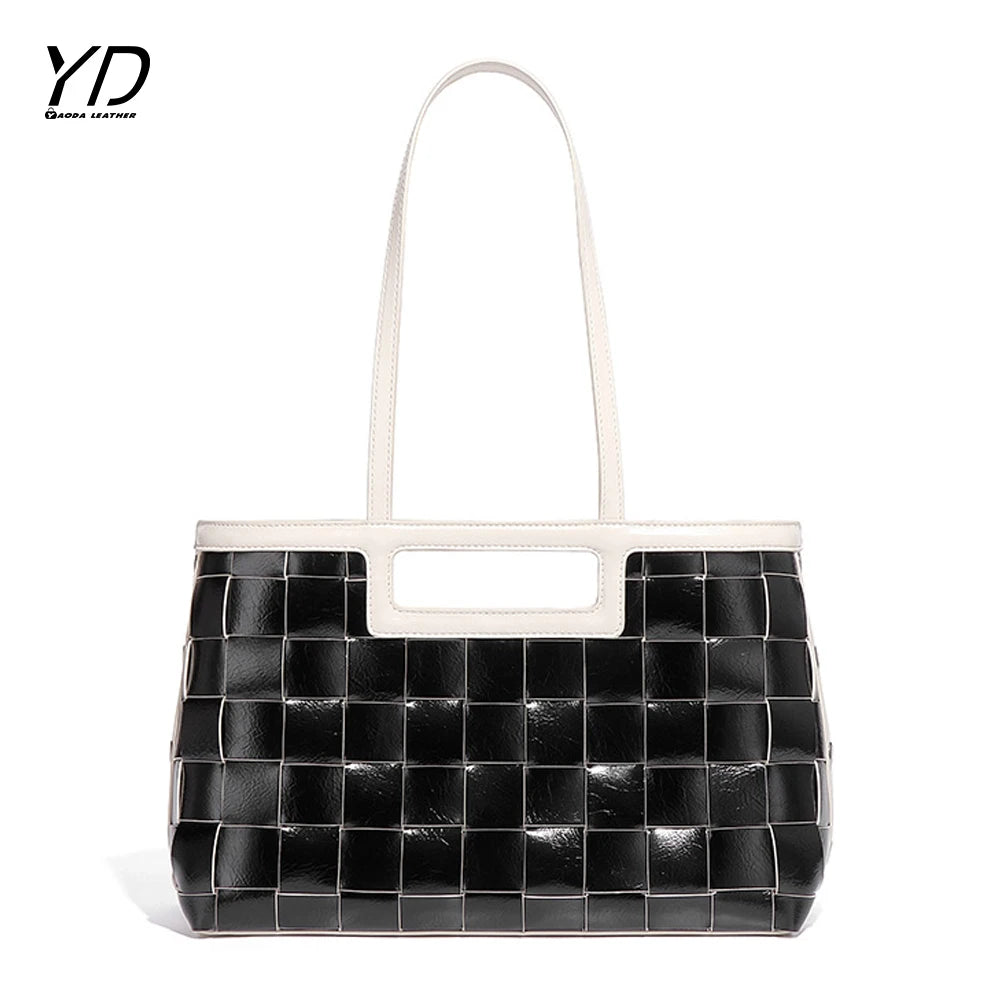 2025 Customized Women's Bag Large Capacity Fashionable Woven Shoulder Bag
