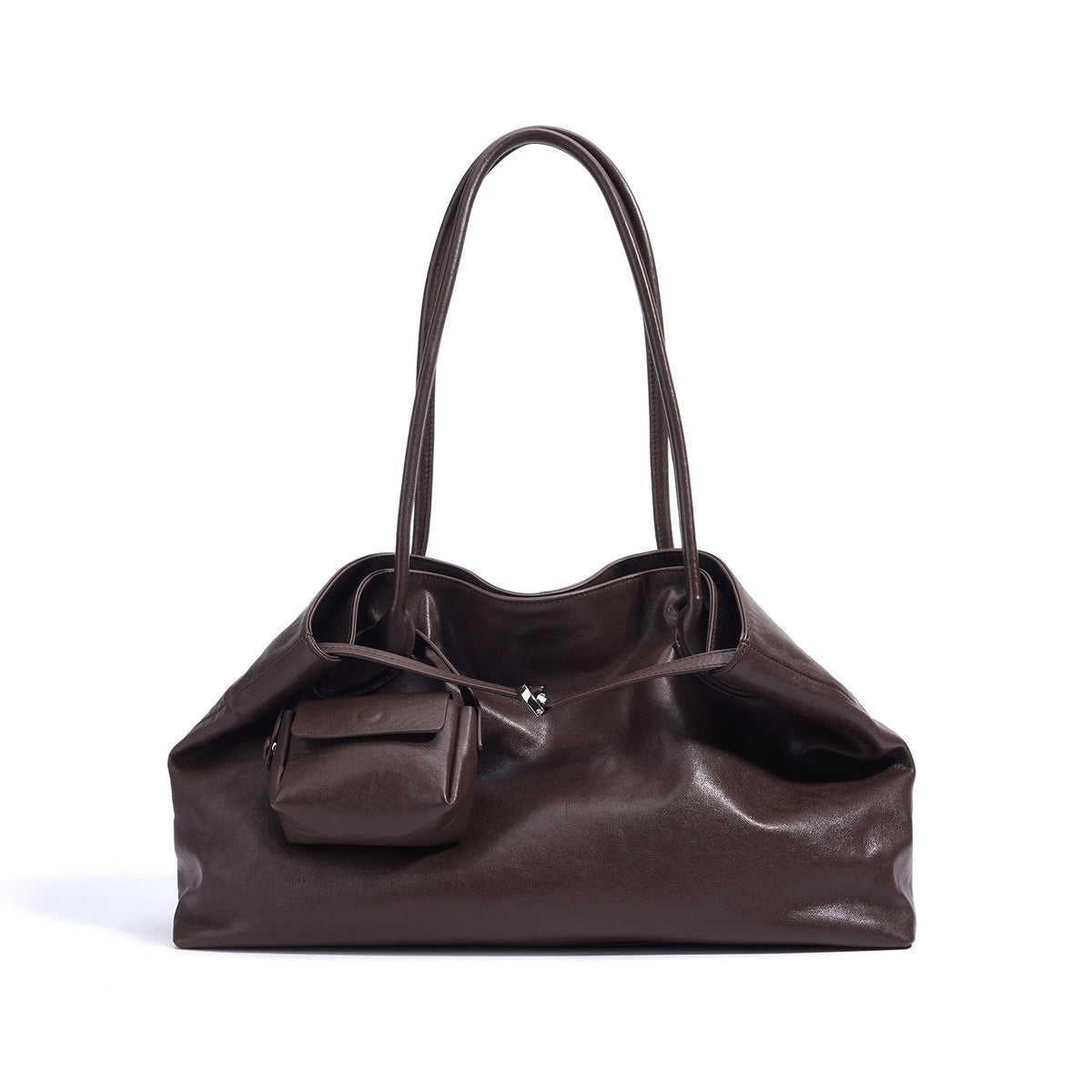 2025 Luxury Genuine Cowhide Leather Handbags for Women High Quality Large Capacity Tote Shoulder Bags with Two Handles