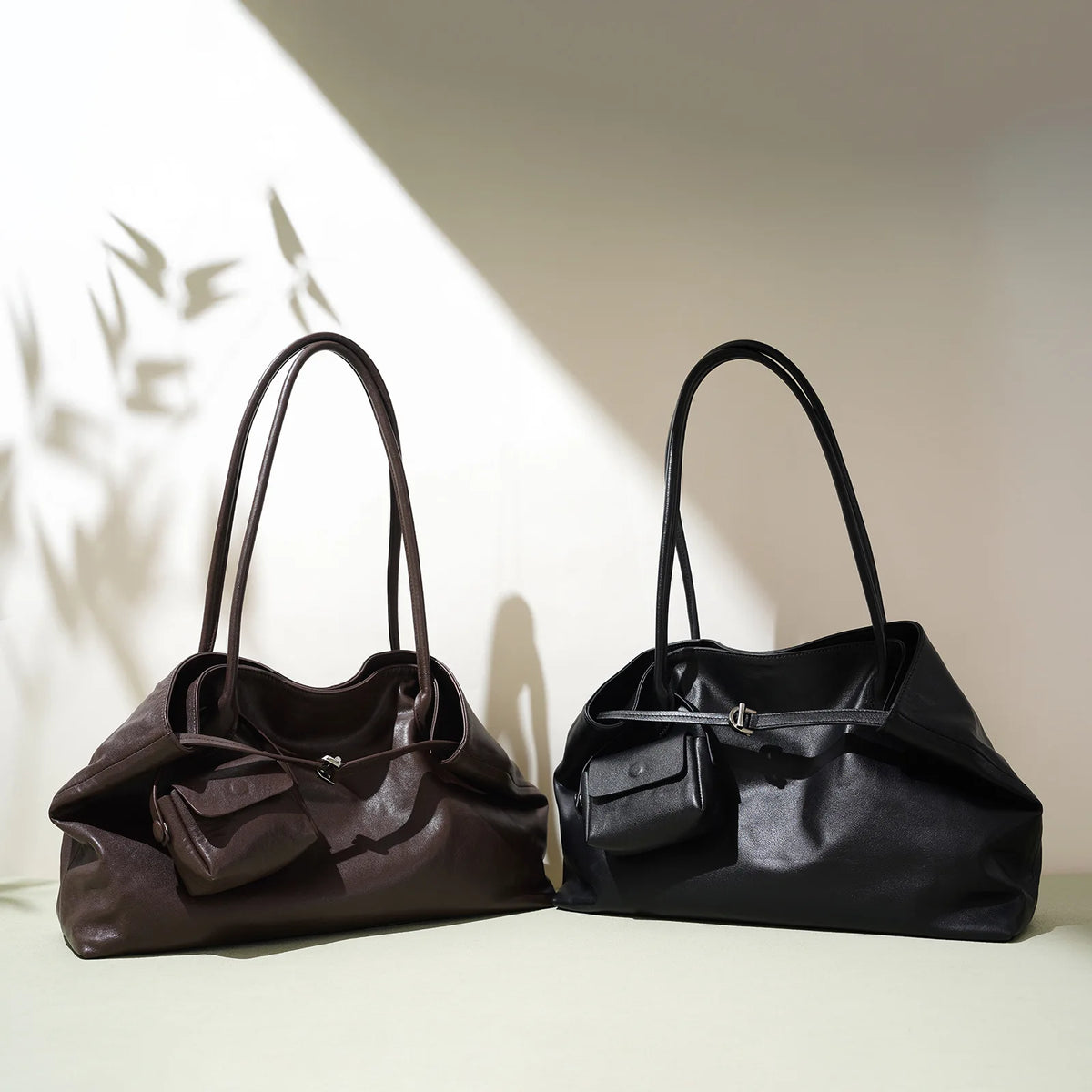 2025 Luxury Genuine Cowhide Leather Handbags for Women High Quality Large Capacity Tote Shoulder Bags with Two Handles