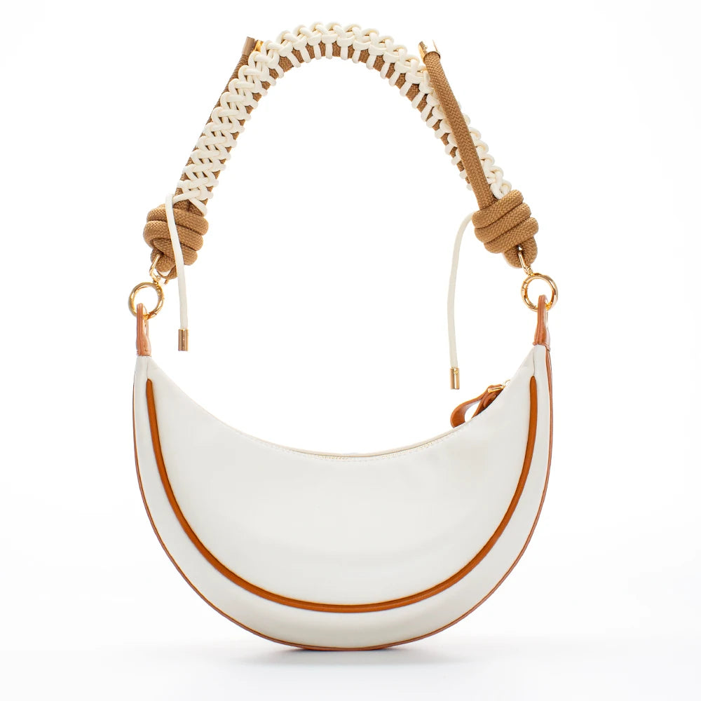 2025 New Arrival Good Quality Pu Leather Underarm Bag Handbag with Different Bag Strap