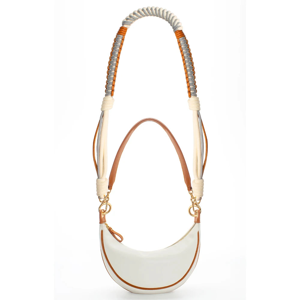 2025 New Fashion Good Quality Pu Leather Underarm Bag Handbag with Different Bag Strap