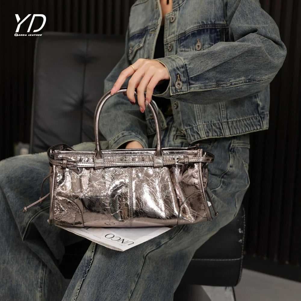 2025 New Fashionable Handbags Unique Design High Sense Handheld Women's Bag