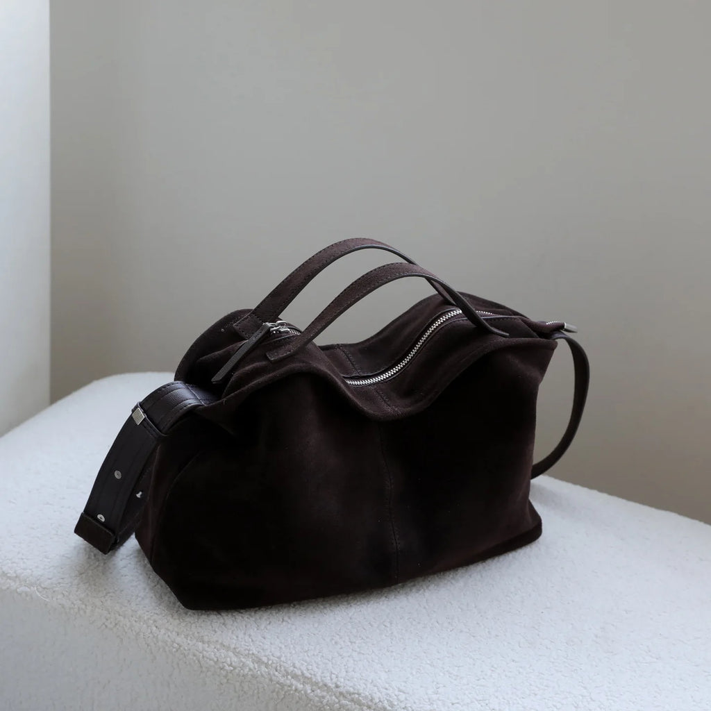 2025 New Frosted Cowhide Women's Handbags Crossbody Shoulder Bags Luxury Genuine Leather Ladies Bags Suede Bags