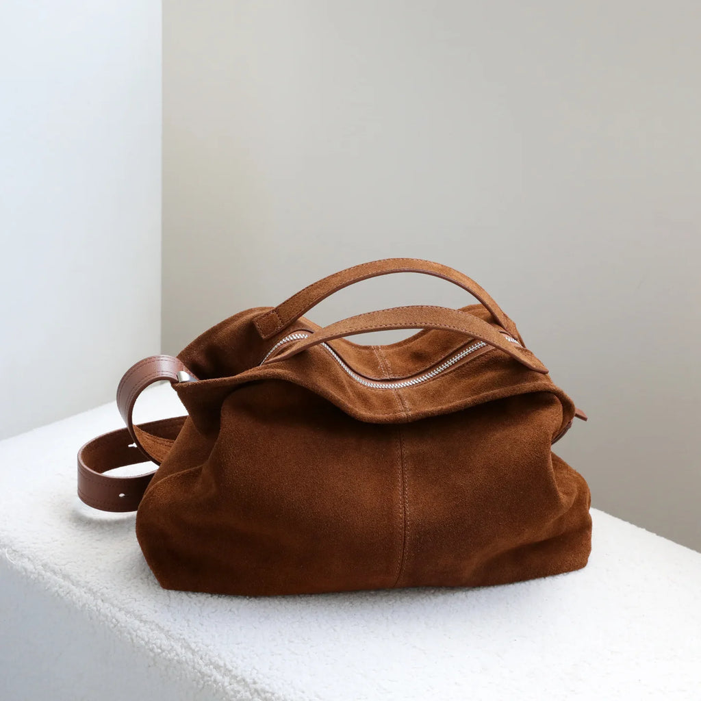 2025 New Frosted Cowhide Women's Handbags Crossbody Shoulder Bags Luxury Genuine Leather Ladies Bags Suede Bags