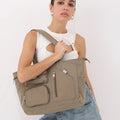 2025 New Multi Pockets Waterproof Shoulder Bag Simple Large Capacity Handbag Crossbody Tote Bag