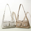 2025 New Niche Design Women's Shoulder Bag High-End Genuine Leather Handbag Polyester Lining Versatile Crossbody Bag