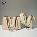 2025 Private Label Trendy Leather Ladies Tote Bags With Custom Printed Logo Large Capacity Tote Shoulder Bags