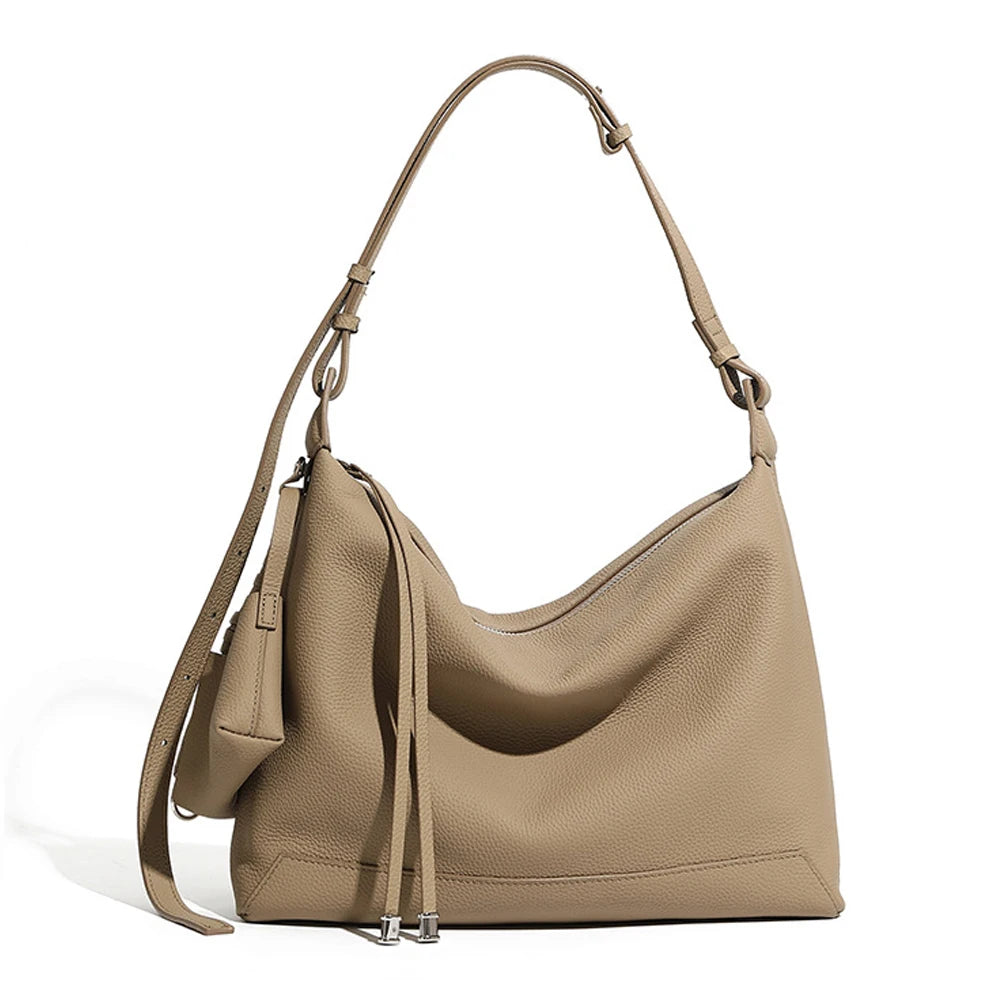 2026 Custom Trend Handbags Genuine Leather Fashion Elegant Shoulder Underarm Bag for Women