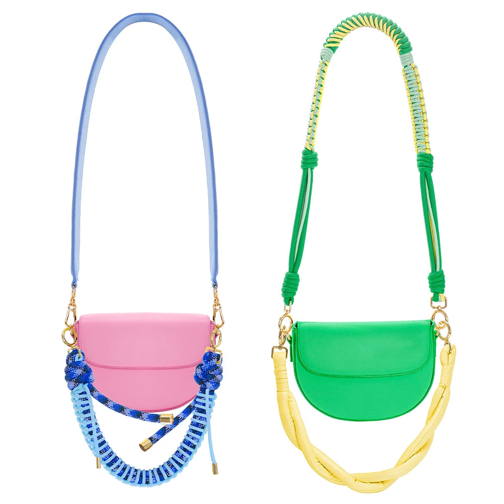 2026 Customized Retro High Quality Women's Shoulder Bag Fashion Saddle Bag with Different Bag Strap