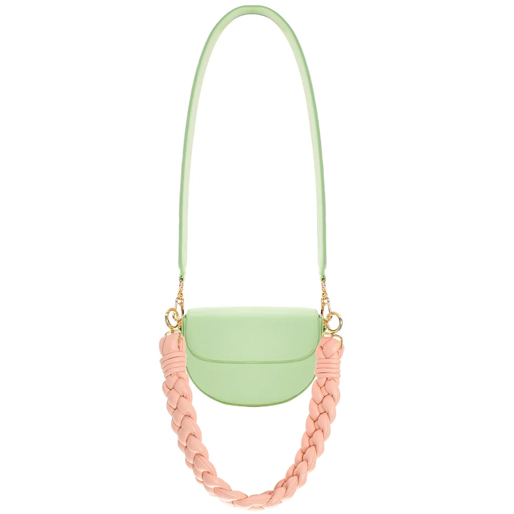 2026 Customized Retro High Quality Women's Shoulder Bag Fashion Saddle Bag with Different Bag Strap