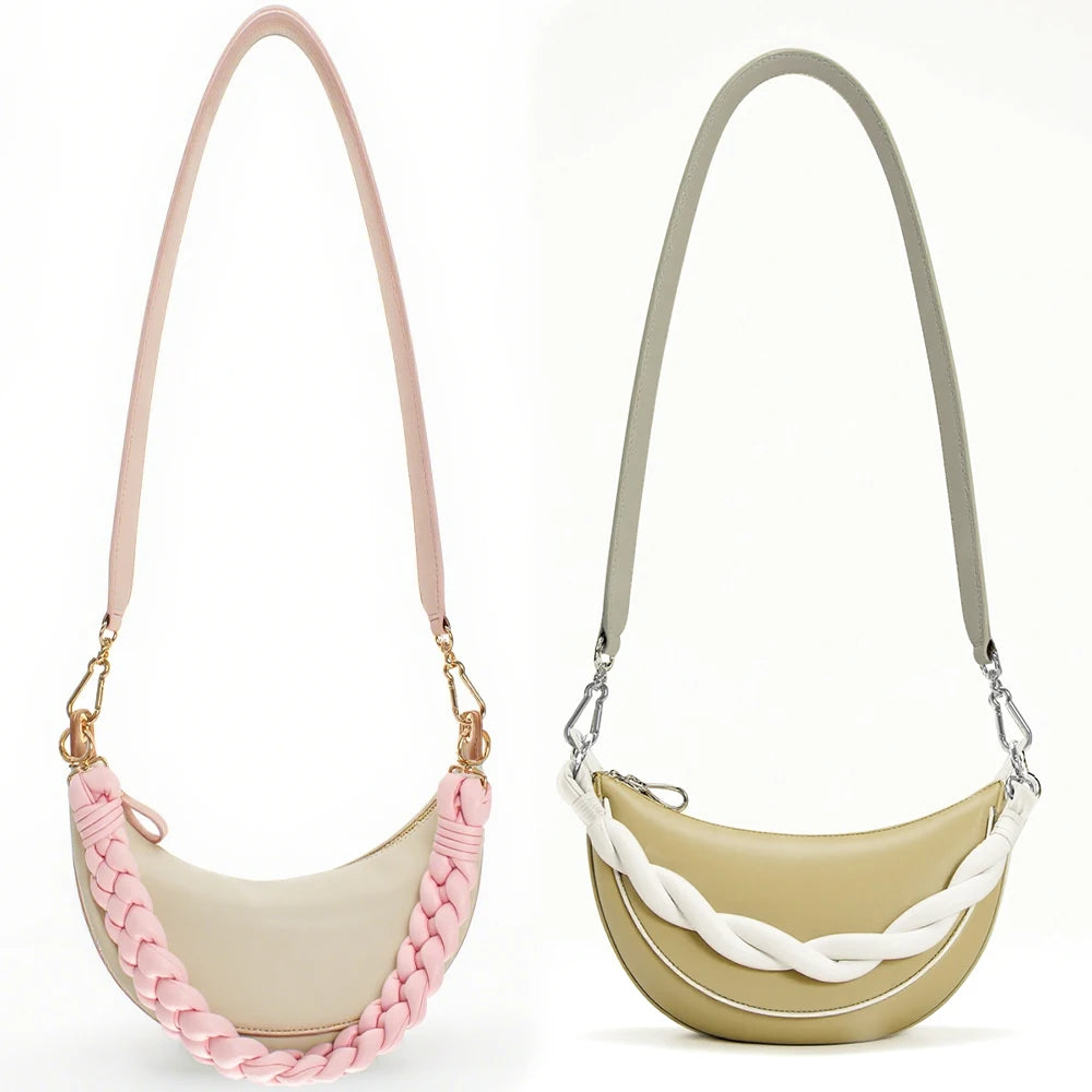 2026 Fashion Good Quality Pu Leather Underarm Bag Handbag with Different Bag Strap