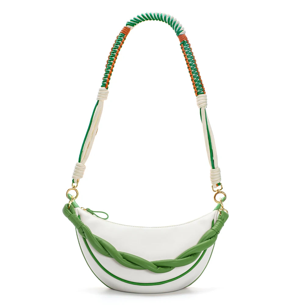 2026 Fashion Good Quality Pu Leather Underarm Bag Handbag with Different Bag Strap