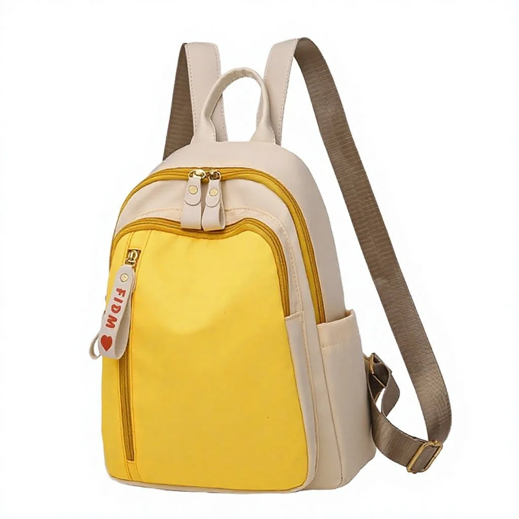 2026 Hot Selling New Fashion Lady Custom Design Large Capacity Oxford Waterproof School Backpack Stylish Geometric Nylon Daily