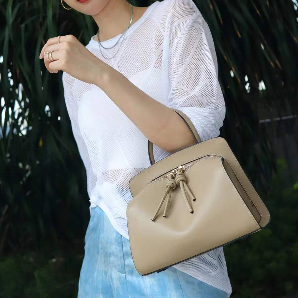 2026 Ladies Luxury Genuine Leather Handbags Famous Brands' Designer Women's Purses with Zipper