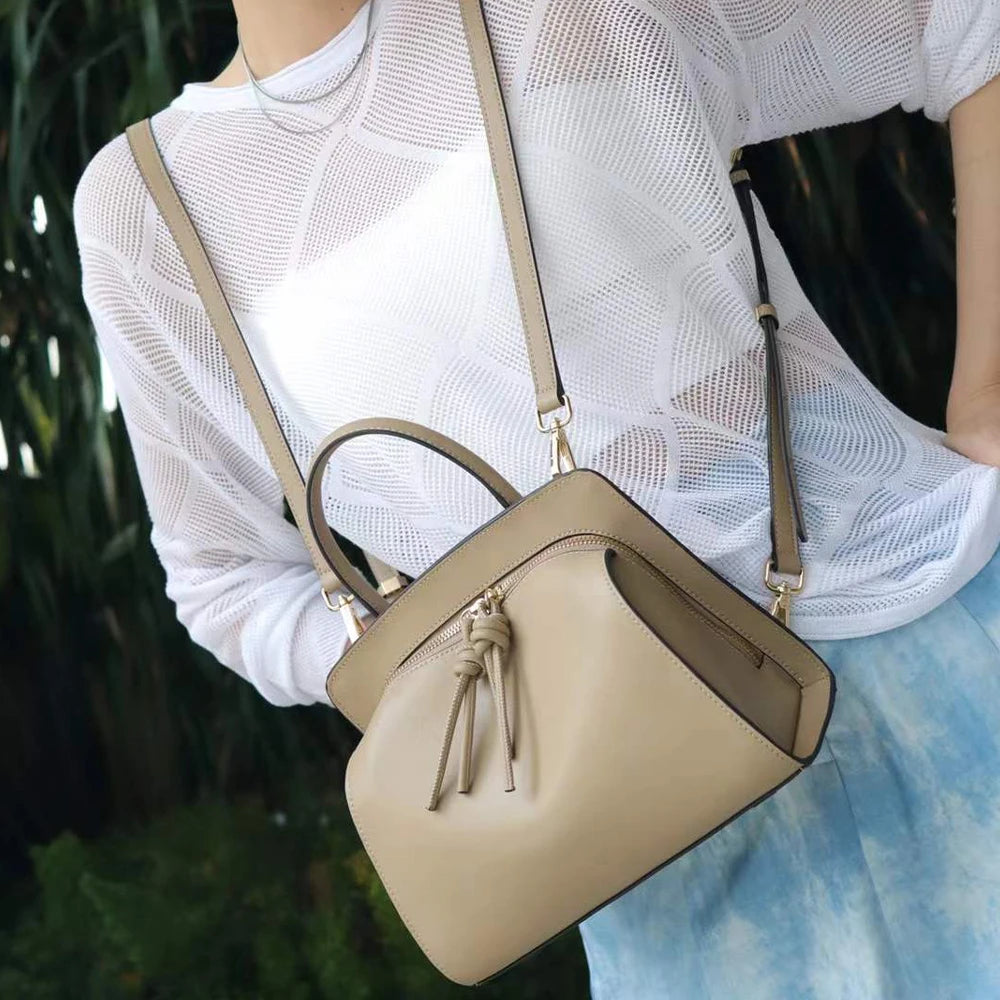 2026 Ladies Luxury Genuine Leather Handbags Famous Brands' Designer Women's Purses with Zipper