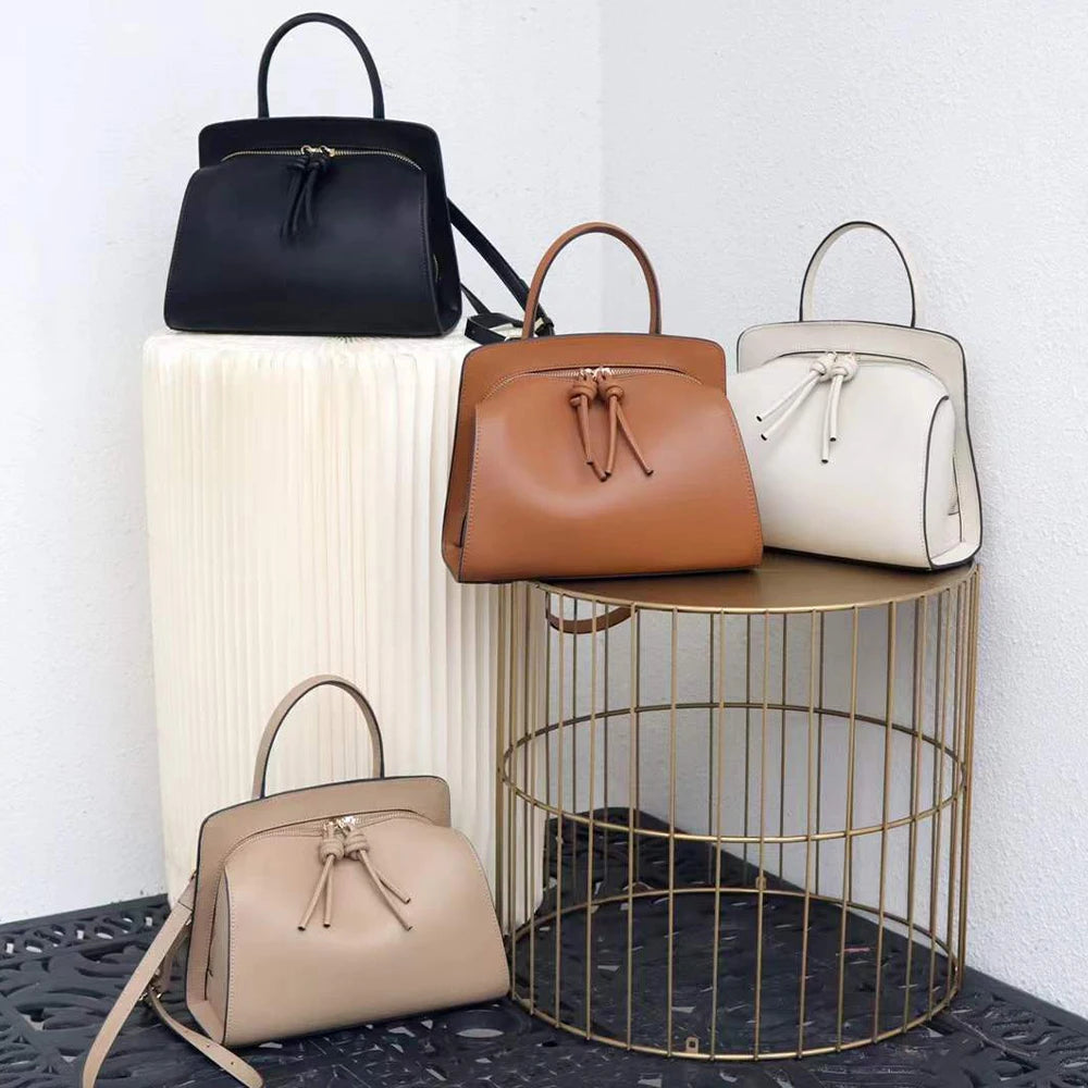 2026 Ladies Luxury Genuine Leather Handbags Famous Brands' Designer Women's Purses with Zipper
