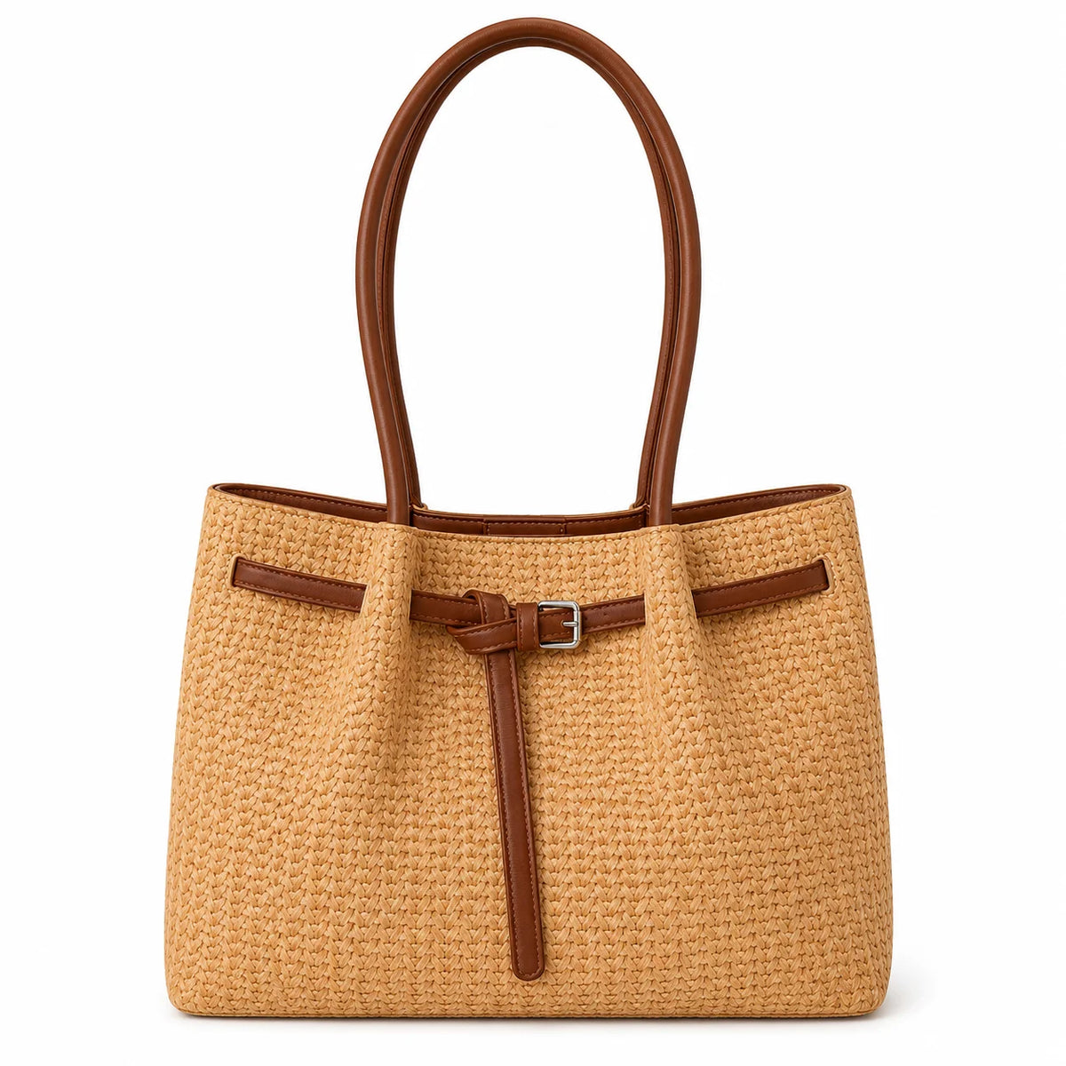 2026 New Arrival custom made PU Handbag Vintage Women Summer Vacation Beach Casual Tote Bag Large Capacity Zipper Closure Waterproof