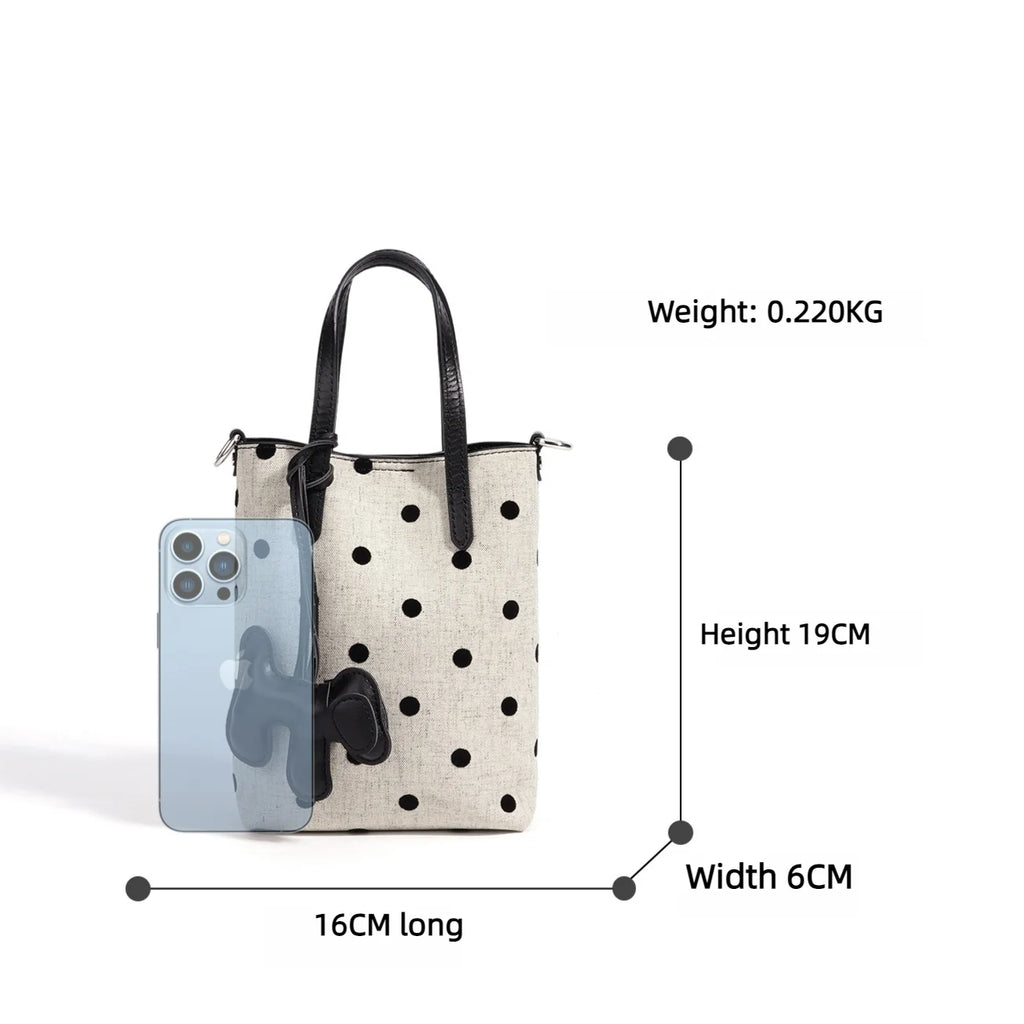 2026 New Canvas Linen Woolen with Leather Material Mini Handbags for Women OEM ODM Fashion Women's Small Bags Crossbody Bags