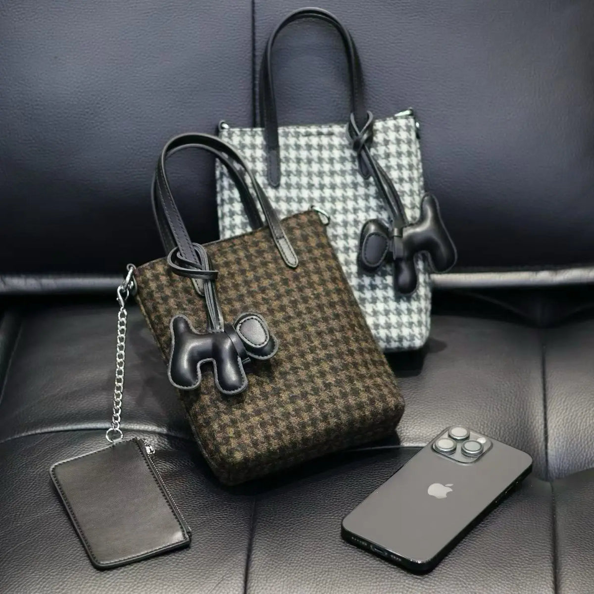 2026 New Canvas Linen Woolen with Leather Material Mini Handbags for Women OEM ODM Fashion Women's Small Bags Crossbody Bags