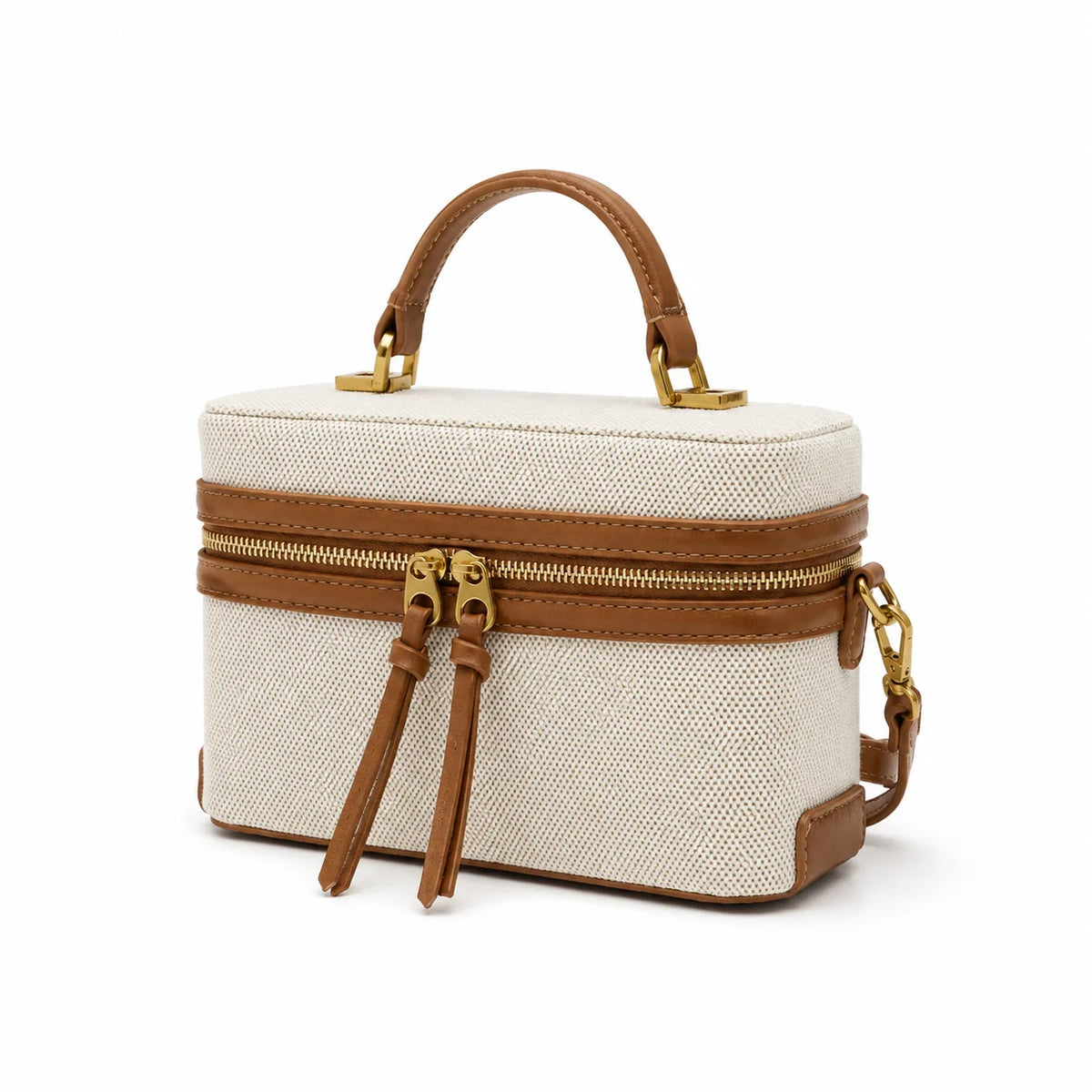 2026 New Color-Blocking Popular Spliced Large-Capacity Box-Shaped Casual Lady Tote Shoulder Strap Zipper Waterproof PU Leather