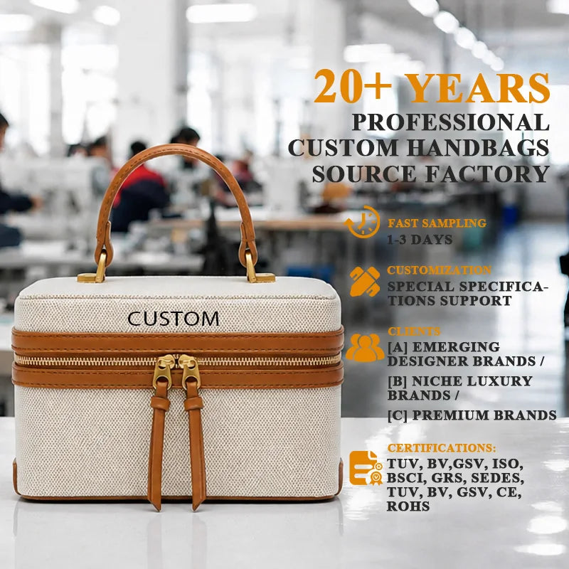 2026 New Color-Blocking Popular Spliced Large-Capacity Box-Shaped Casual Lady Tote Shoulder Strap Zipper Waterproof PU Leather