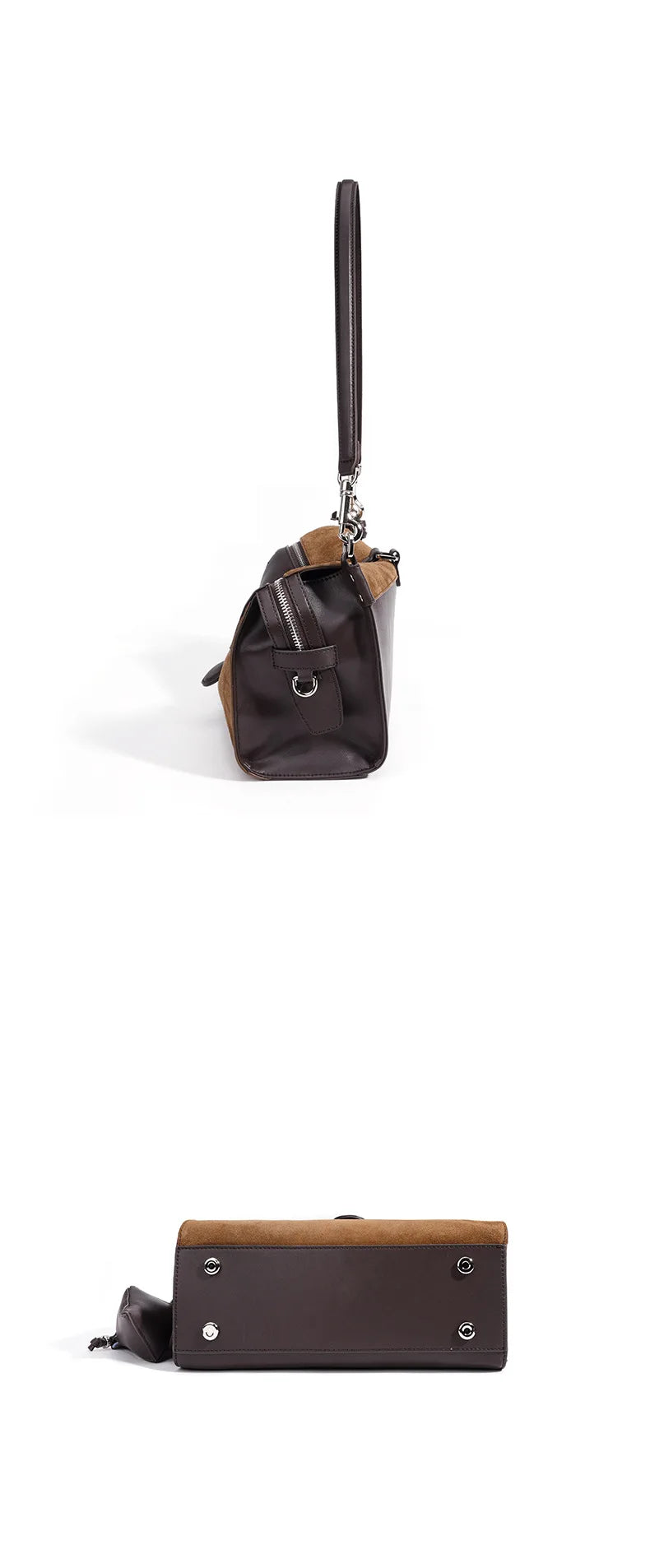 2026 New Design Suede Bags Leisure Fashion Nubuck Cowhide Women's Shoulder Bags Underarm Bags Genuine Leather Ladys Bags